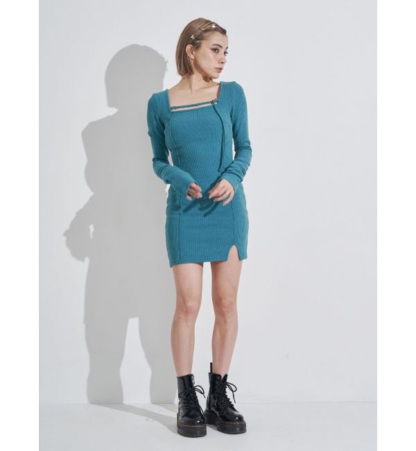 EVRIS「カットタイトミニワンピース」|ワンピース|