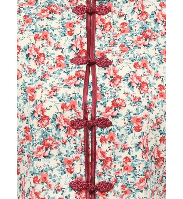 jouetie「ショルダーフリルショートチャイナシャツ」|シャツ・ブラウス|