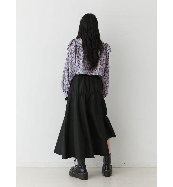 jouetie「ショルダーフリルショートチャイナシャツ」|シャツ・ブラウス|