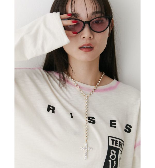 jouetie「クロスビジューネックレス」|ネックレス|ゴールド