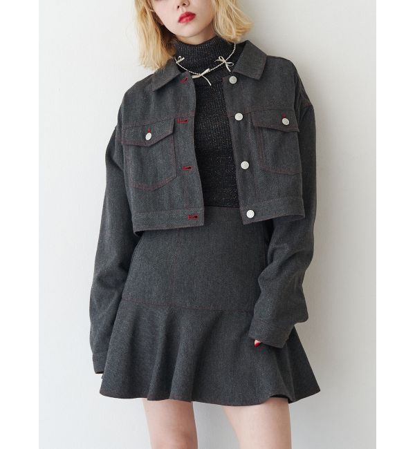 jouetie「マルチWAYツイードライクセットアップ」|ワンピース|