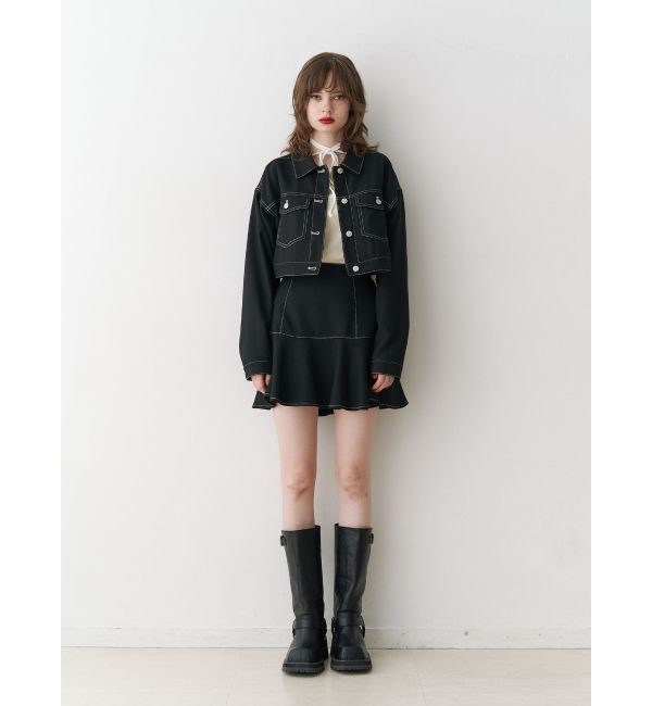 jouetie「マルチWAYツイードライクセットアップ」|ワンピース|