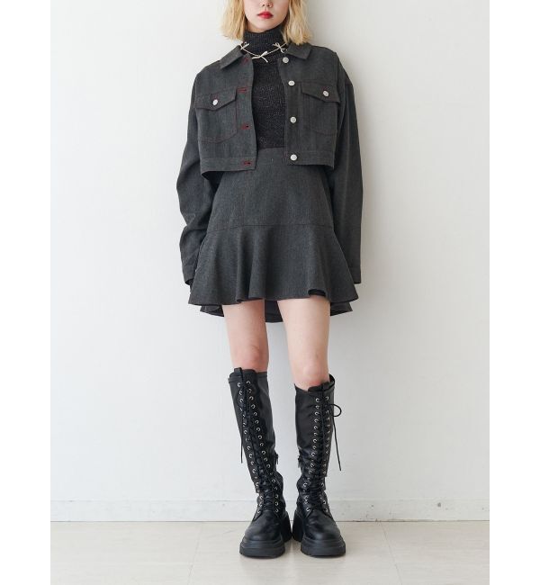 jouetie「マルチWAYツイードライクセットアップ」|ワンピース|