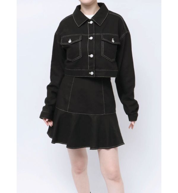 jouetie「マルチWAYツイードライクセットアップ」|ワンピース|