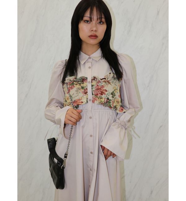 jouetie「ゴブランビスチェシャツワンピース」|ワンピース|