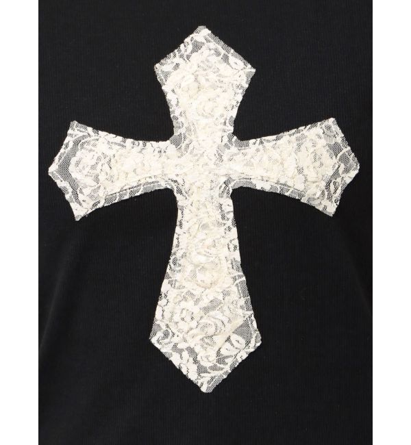 jouetie「クロスレースドッキングTシャツ」|Tシャツ・カットソー|