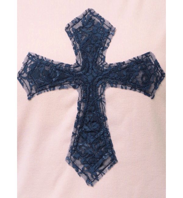 jouetie「クロスレースドッキングTシャツ」|Tシャツ・カットソー|