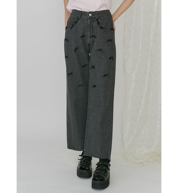 merry jenny「petit ribbonデニムパンツ」|デニム|