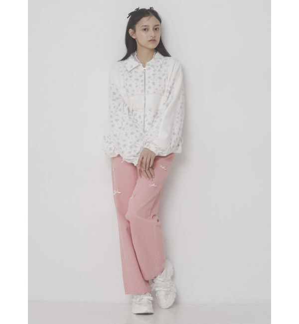 merry jenny「petit ribbonデニムパンツ」|デニム|