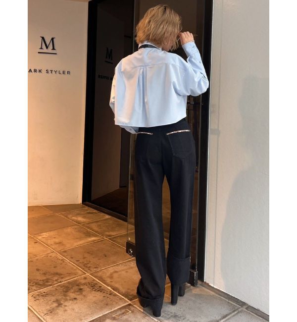 GYDA「H/W GYDIESセルビッチワイドデニムパンツ」|デニム|