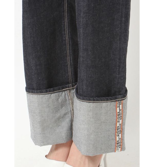 GYDA「H/W GYDIESセルビッチワイドデニムパンツ」|デニム|