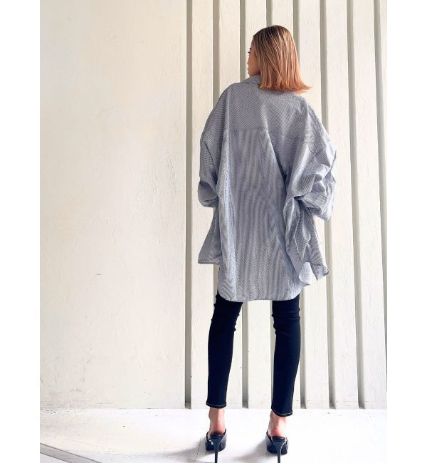 GYDA「ストライプオーバーシャツ」|シャツ・ブラウス|