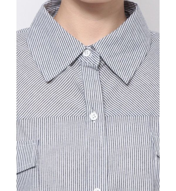 GYDA「ストライプオーバーシャツ」|シャツ・ブラウス|