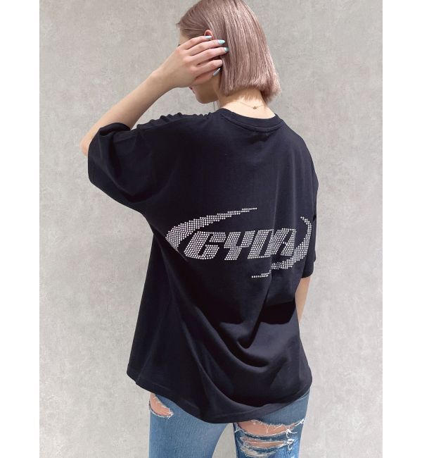 GYDA「BACK GYDAラインストーンBIG Tシャツ」|Tシャツ・カットソー|