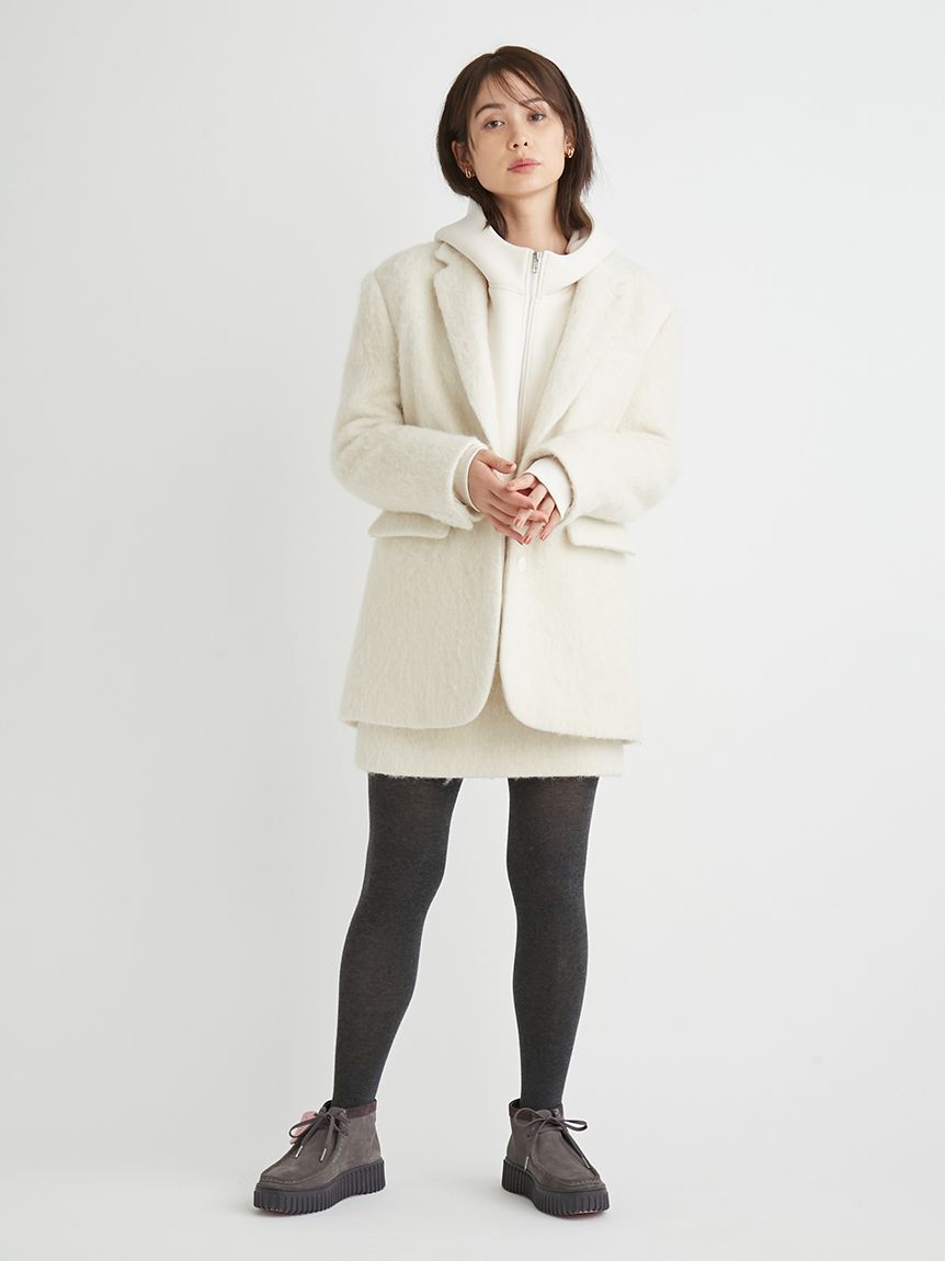 emmi atelier「ジップアップダンボールフーディー」|パーカー|