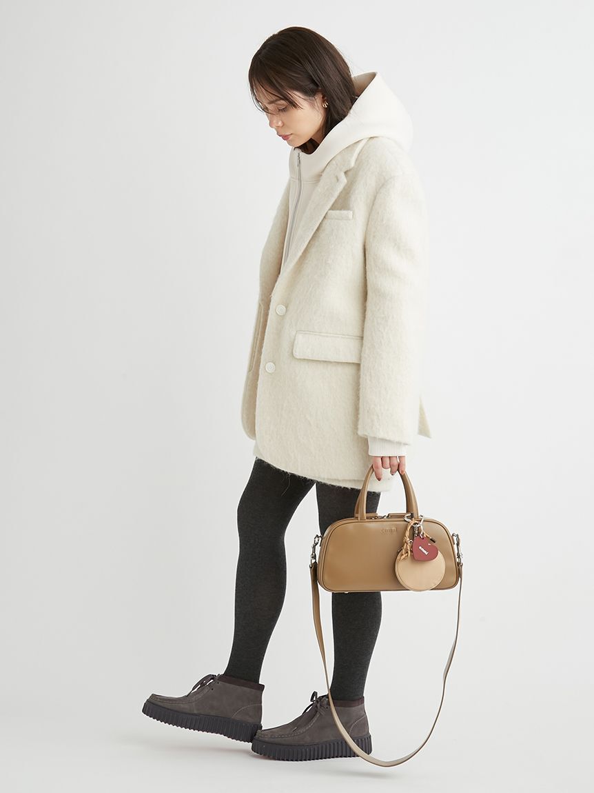 emmi atelier「ジップアップダンボールフーディー」|パーカー|