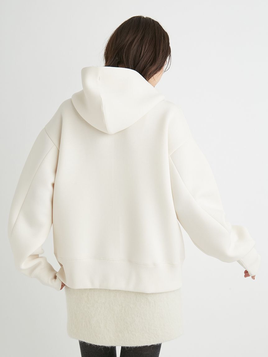 emmi atelier「ジップアップダンボールフーディー」|パーカー|