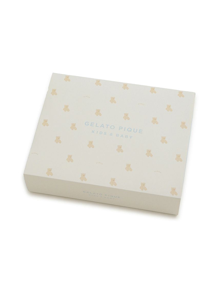 GELATO PIQUE KIDS & BABY「【ラッピング済み】【BABY】ベアポンチョ&スタイ2点セット ギフトBOX」|その他ベビー用品|