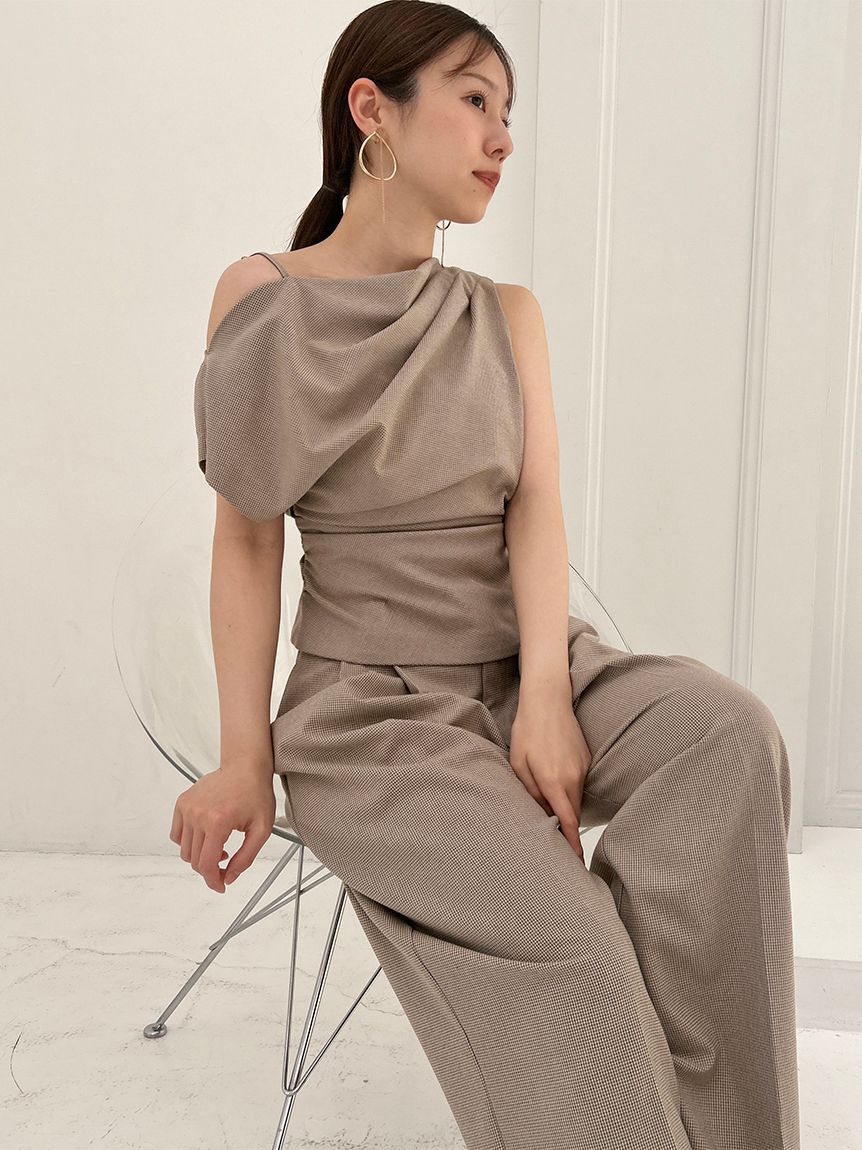 SNIDEL「ワイドロングパンツ」|チノ|