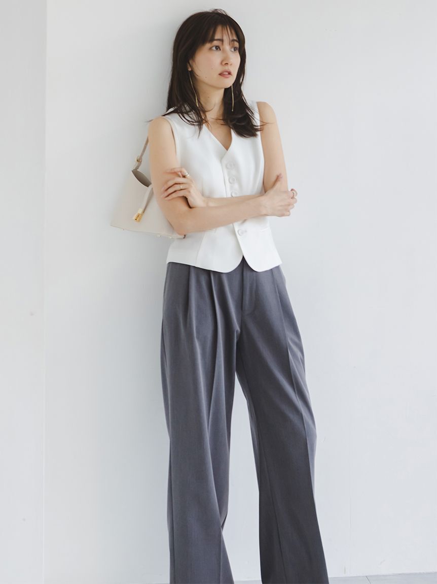 SNIDEL「ワイドロングパンツ」|チノ|