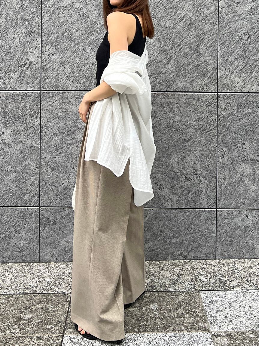 SNIDEL「ワイドロングパンツ」|チノ|