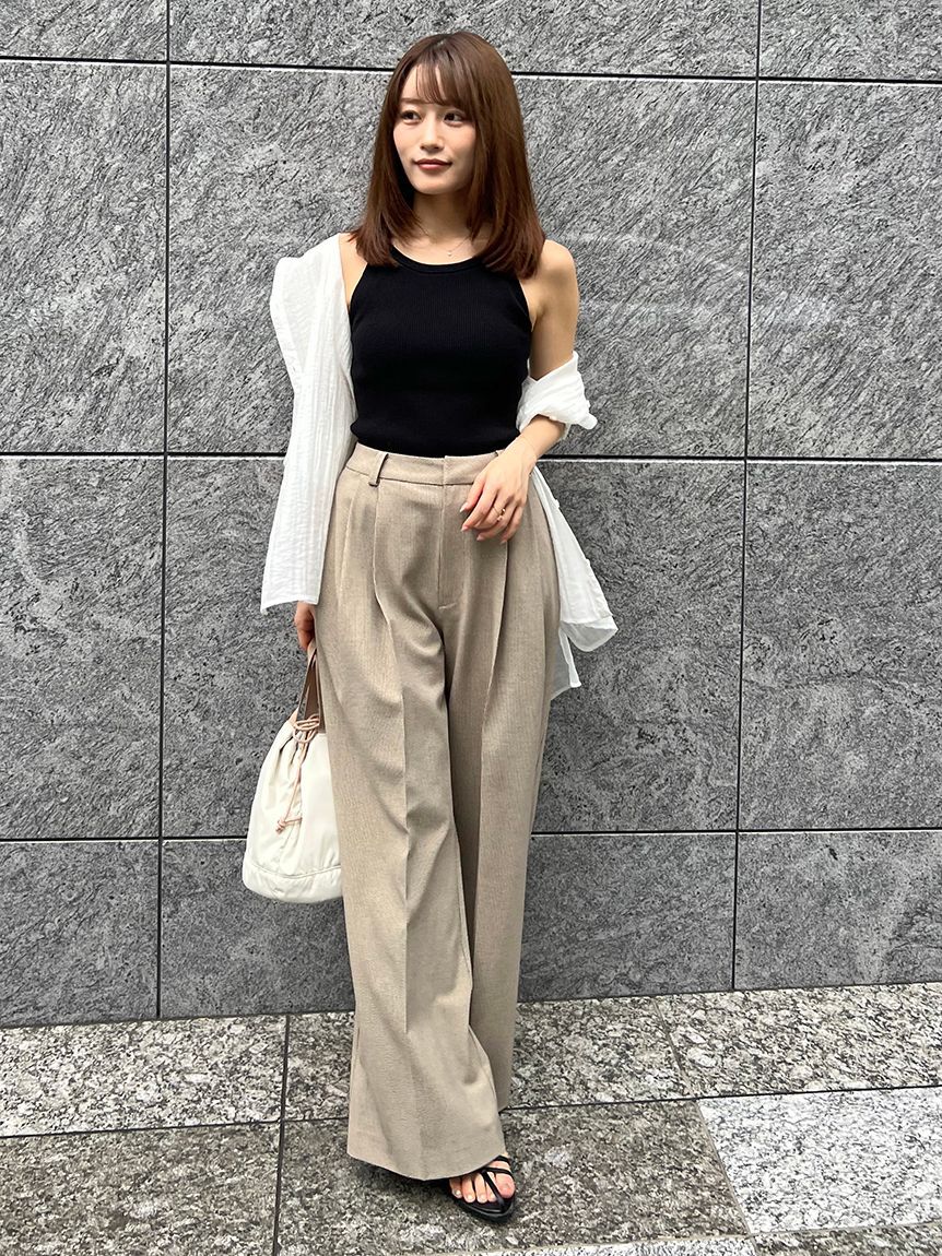 SNIDEL「ワイドロングパンツ」|チノ|