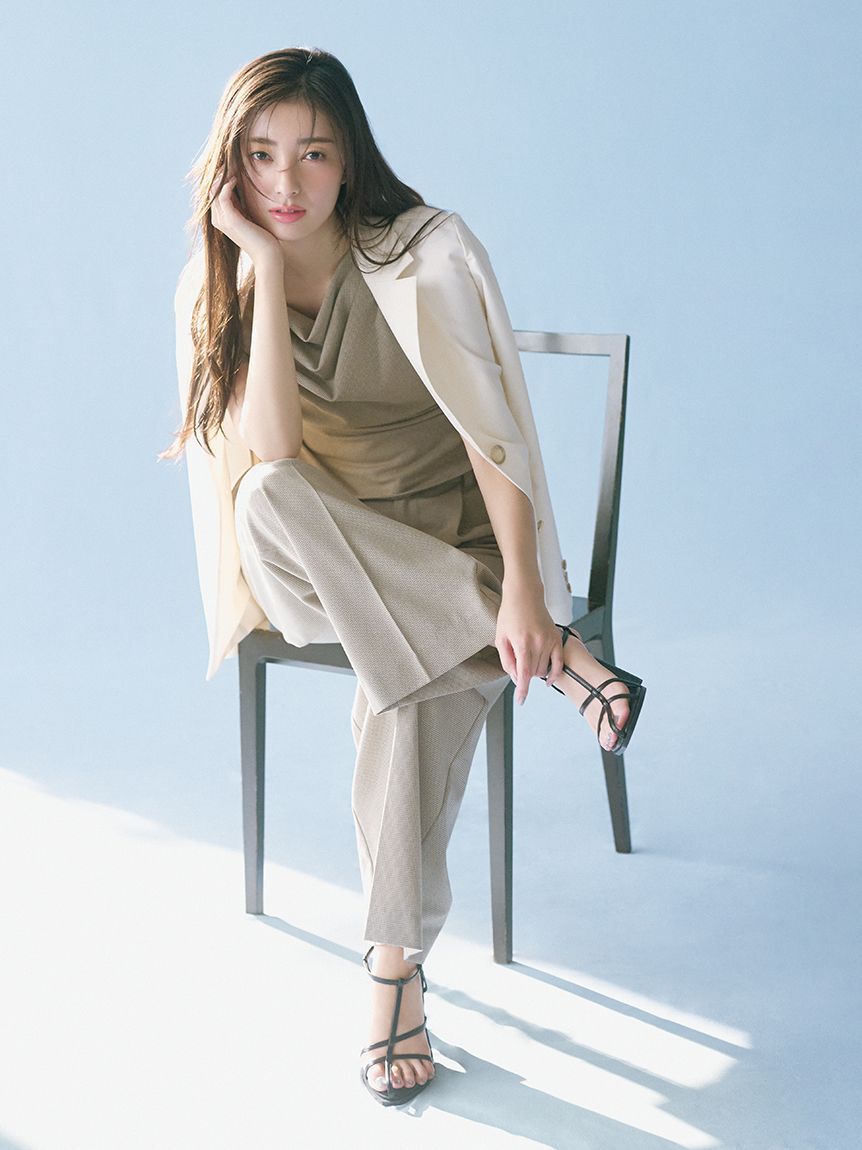 SNIDEL「ワイドロングパンツ」|チノ|