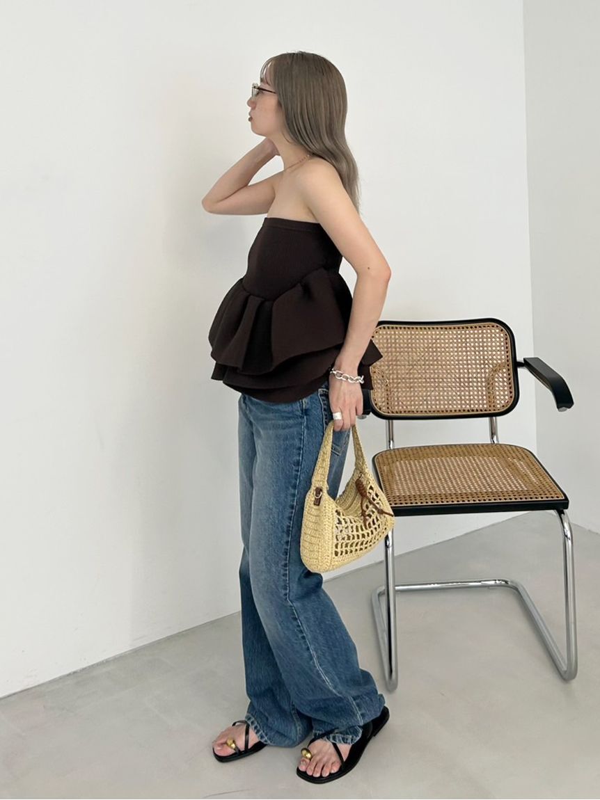 styling/「ラッフルニットベアトップ」|ベスト・ジレ|