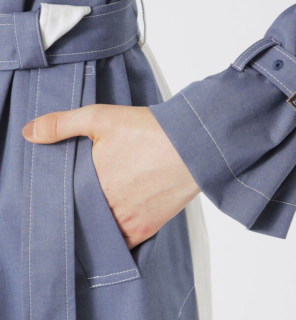  「ブロッキングトレンチコート」|トレンチコート|