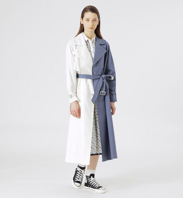  「ブロッキングトレンチコート」|トレンチコート|