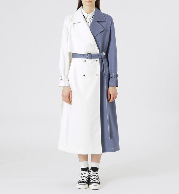  「ブロッキングトレンチコート」|トレンチコート|