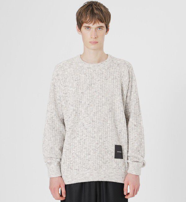  「マルチカラーバスケニット」|ニット・セーター|ホワイト