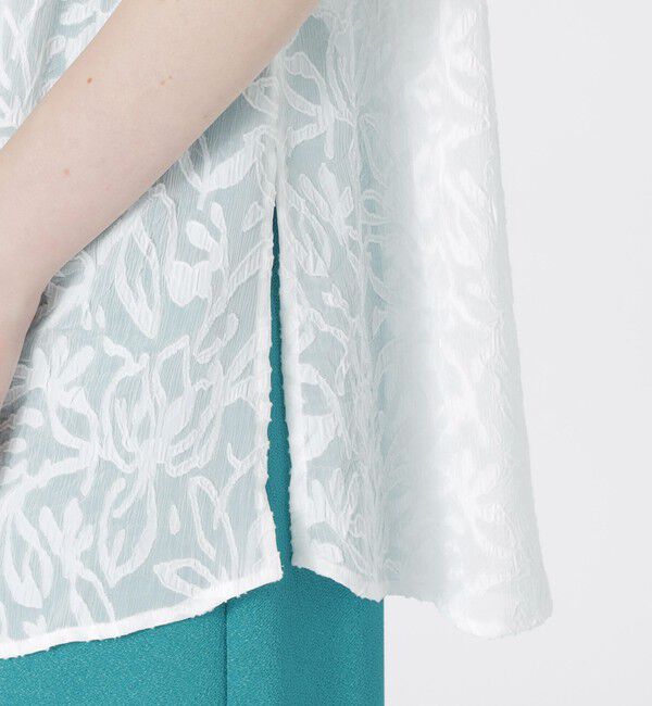  「ジャカードノースリーブブラウス」|シャツ・ブラウス|