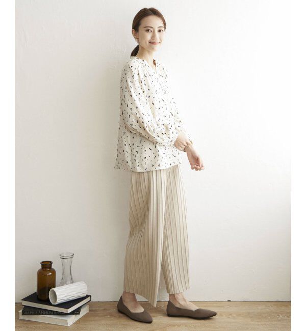 IKKA LOUNGE「クルミボタンスキッパーブラウス」|シャツ・ブラウス|