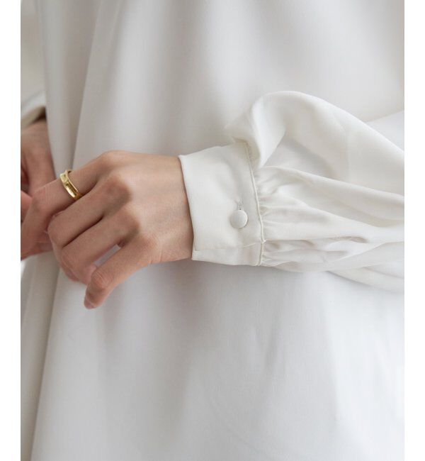 IKKA LOUNGE「クルミボタンスキッパーブラウス」|シャツ・ブラウス|