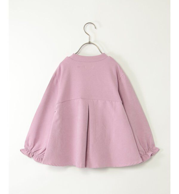 ikka kids「布帛ドッキング裏毛チュニック（120~160cm）」|Tシャツ・カットソー|