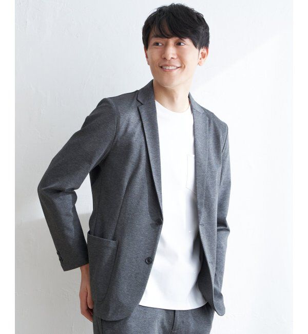 IKKA LOUNGE「GOKU楽ワークポンチジャケット」|テーラードジャケット|グレイ
