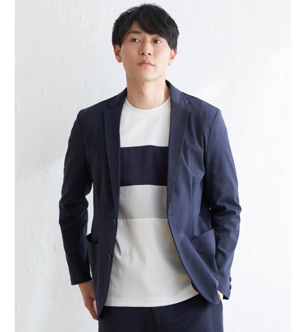 IKKA LOUNGE「GOKU楽ワークポンチジャケット」|テーラードジャケット|ネイビー