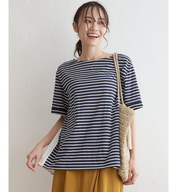 ikka「冷感サイド切替ボーダーPO」|その他|