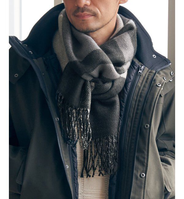 ikka「リバーシブルチェックマフラー」|マフラー|