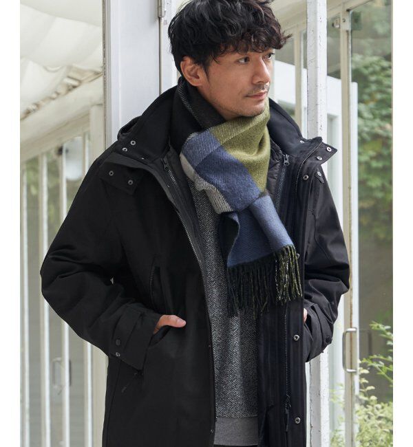 ikka「リバーシブルチェックマフラー」|マフラー|