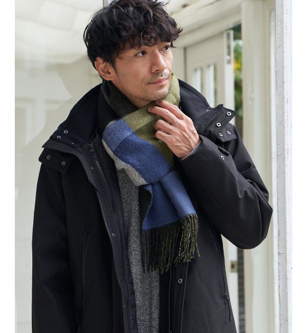 ikka「リバーシブルチェックマフラー」|マフラー|