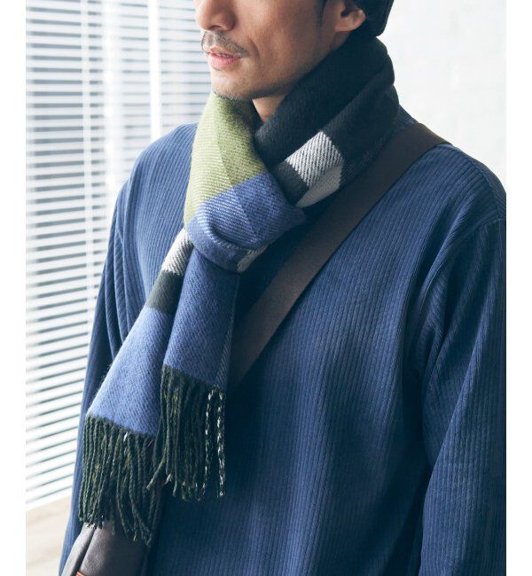 ikka「リバーシブルチェックマフラー」|マフラー|