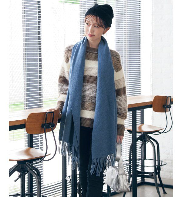 ikka「カシミヤタッチカラーマフラー」|マフラー|