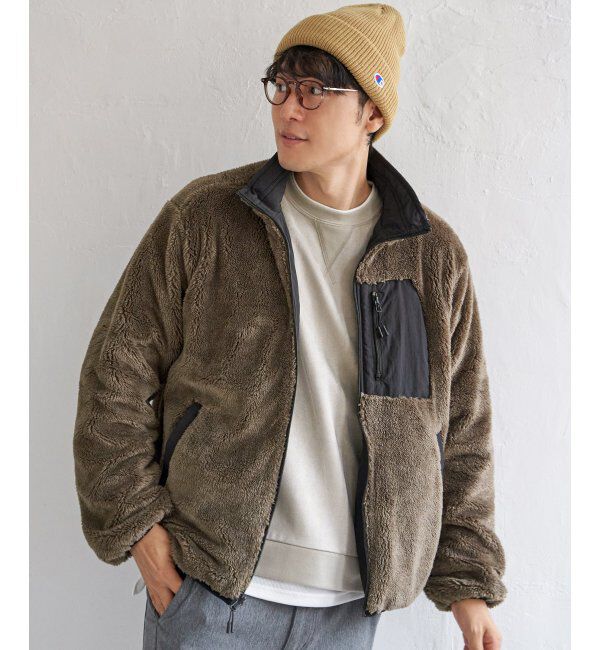 ikka「リバーシブルナイロンフリースブルゾン」|ブルゾン・スタジャン|