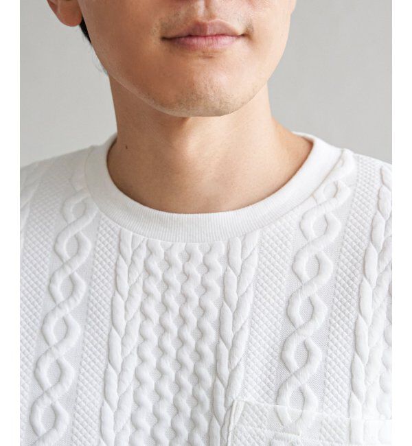 ikka「フクレジャカードクルーネックプルオーバー」|パーカー|