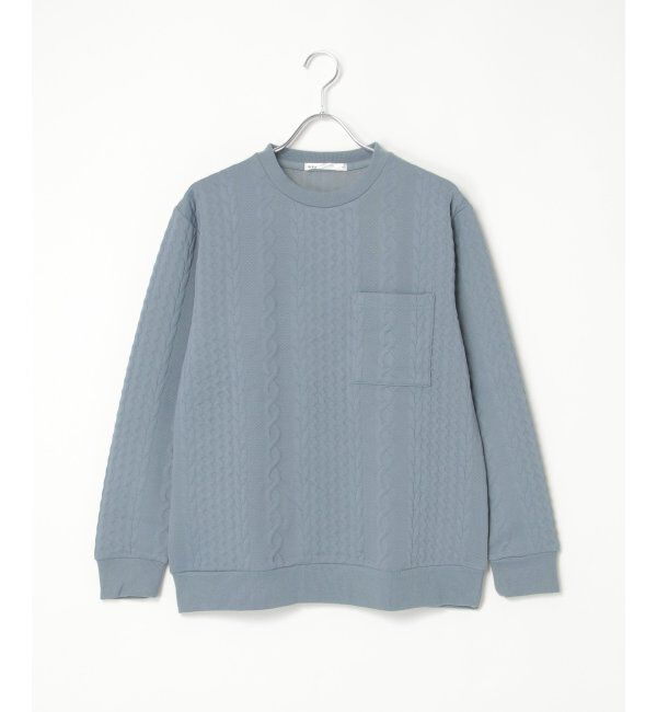 ikka「フクレジャカードクルーネックプルオーバー」|パーカー|