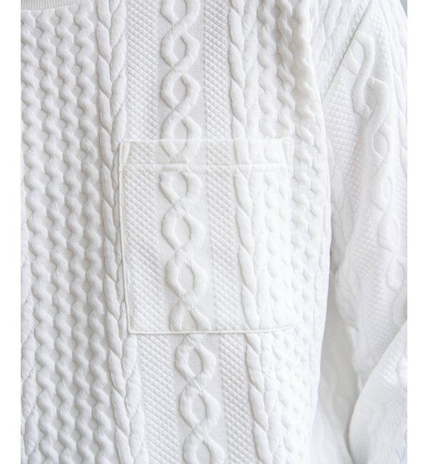 ikka「フクレジャカードクルーネックプルオーバー」|パーカー|