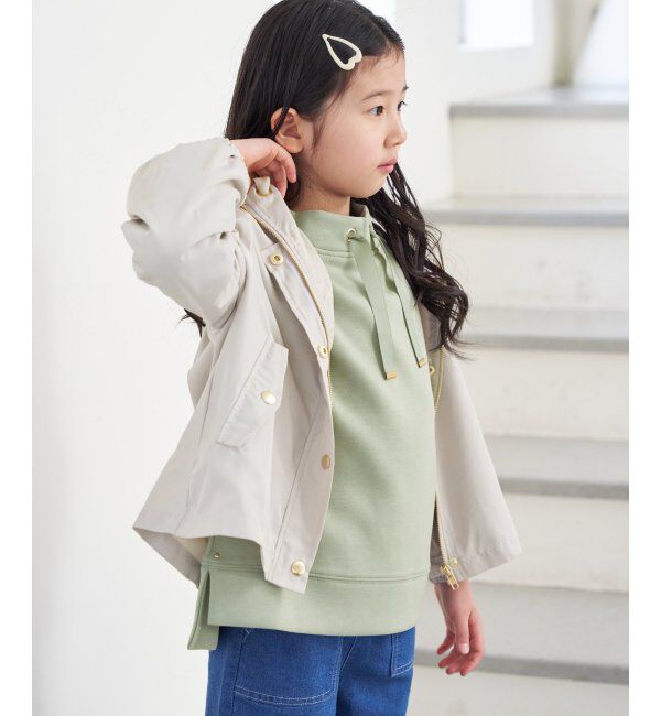 ikka kids「サテンフレア比翼マウンテンパーカー（120~160cm）」|その他|
