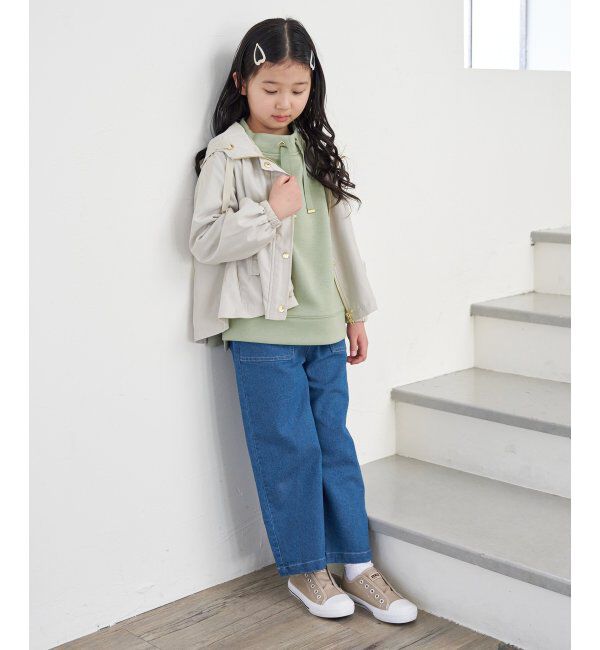 ikka kids「サテンフレア比翼マウンテンパーカー（120~160cm）」|その他|